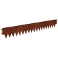 vidaXL Περίγραμμα γκαζόν 30 τμχ. 103 x 15 εκ Ατσάλι Σκ rusty