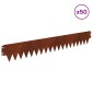 vidaXL Περίγραμμα γκαζόν 50 τμχ. 103 x 15 εκ Ατσάλι Σκ rusty