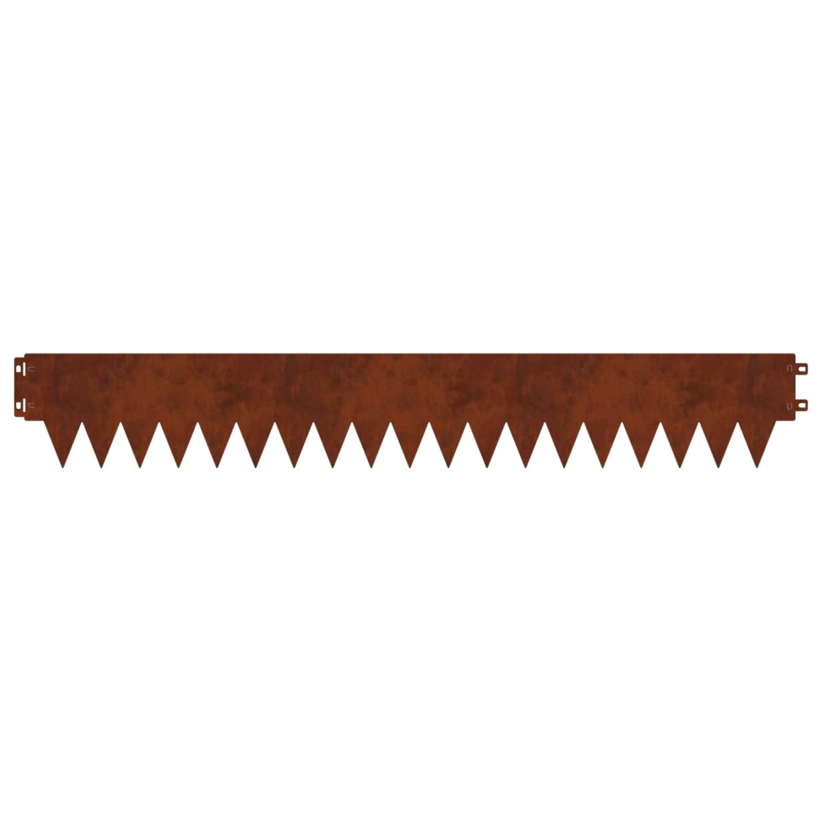 vidaXL Περίγραμμα γκαζόν 50 τμχ. 103 x 15 εκ Ατσάλι Σκ rusty