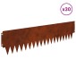 vidaXL Περίγραμμα γκαζόν 30 τμχ. 103 x 25 εκ Ατσάλι Σκ rusty