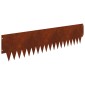 vidaXL Περίγραμμα γκαζόν 30 τμχ. 103 x 25 εκ Ατσάλι Σκ rusty