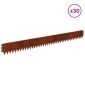 vidaXL Περίγραμμα γκαζόν 30 τμχ. 103 x 10 εκ Ατσάλι Σκ rusty