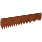 vidaXL Περίγραμμα γκαζόν 10 τμχ. 103 x 20 εκ Ατσάλι Σκ rusty