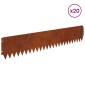 vidaXL Περίγραμμα γκαζόν 20 τμχ. 103 x 20 εκ Ατσάλι Σκ rusty