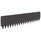 vidaXL Περίγραμμα γκαζόν 20 τμχ. 103 x 25 εκ Ατσάλι Μαύρο