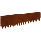 vidaXL Περίγραμμα γκαζόν 10 τμχ. 103 x 25 εκ Ατσάλι Σκ rusty