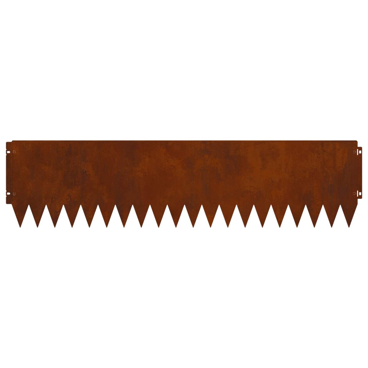 vidaXL Περίγραμμα γκαζόν 10 τμχ. 103 x 25 εκ Ατσάλι Σκ rusty
