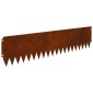 vidaXL Περίγραμμα γκαζόν 10 τμχ. 103 x 25 εκ Ατσάλι Σκ rusty