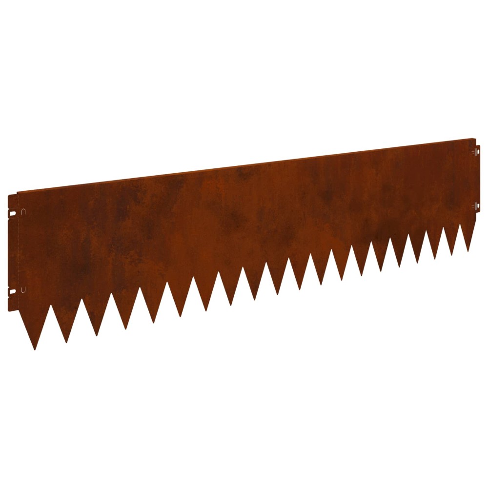 vidaXL Περίγραμμα γκαζόν 20 τμχ. 103 x 25 εκ Ατσάλι Σκ rusty