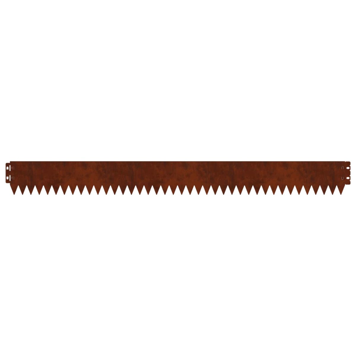vidaXL Περίγραμμα γκαζόν 50 τμχ. 103 x 10 εκ Ατσάλι Σκ rusty