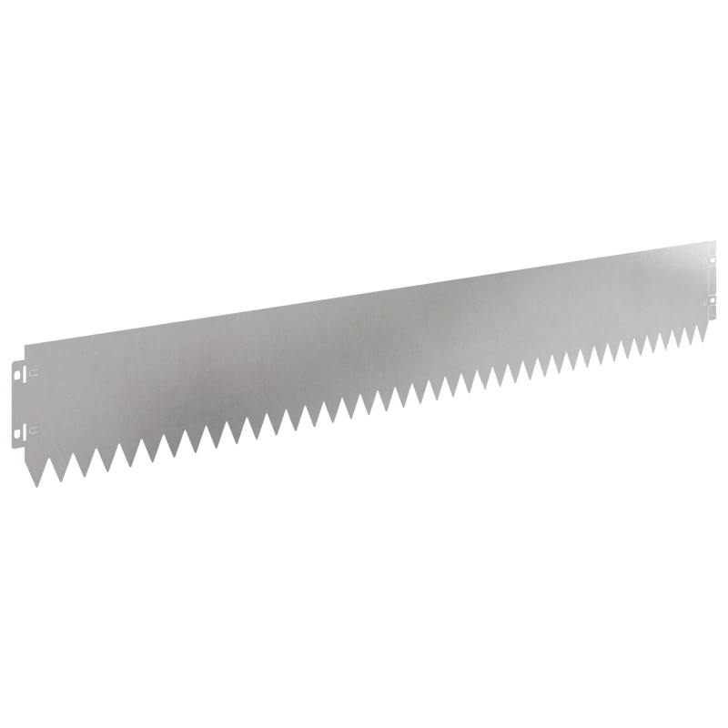 vidaXL Περίγραμμα γκαζόν 10 τμχ. 103 x 15 εκ Ατσάλι Ασημί