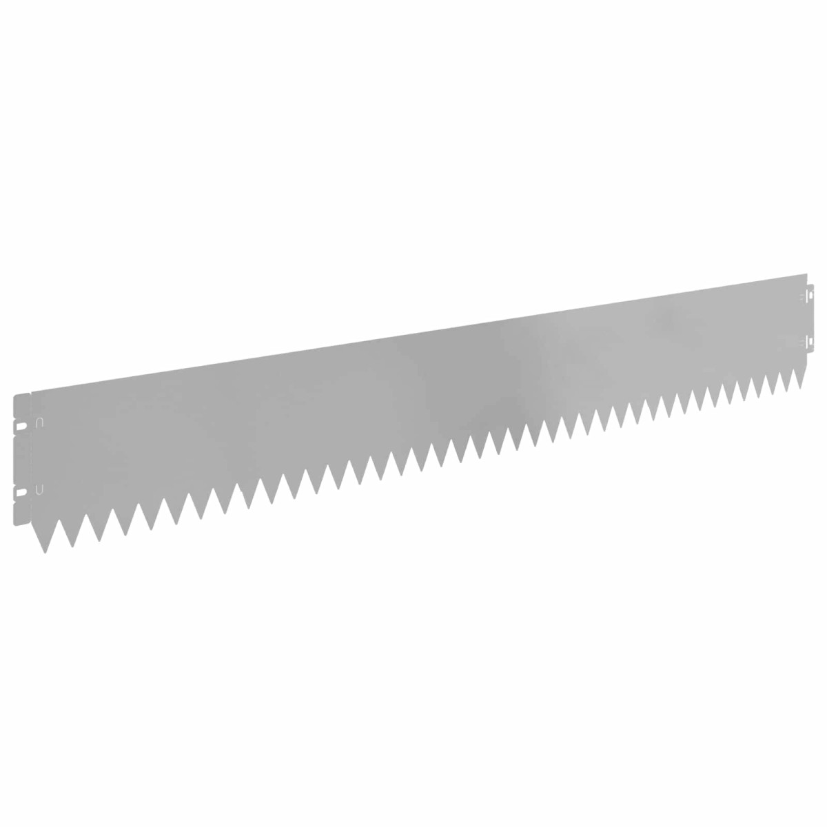 vidaXL Περίγραμμα γκαζόν 10 τμχ. 103 x 15 εκ Ατσάλι Ασημί