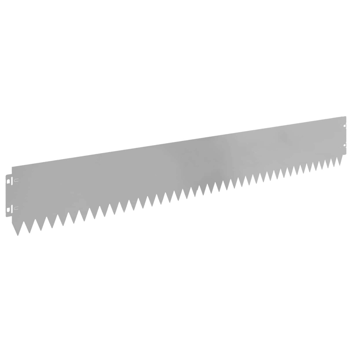 vidaXL Περίγραμμα γκαζόν 20 τμχ. 103 x 15 εκ Ατσάλι Ασημί