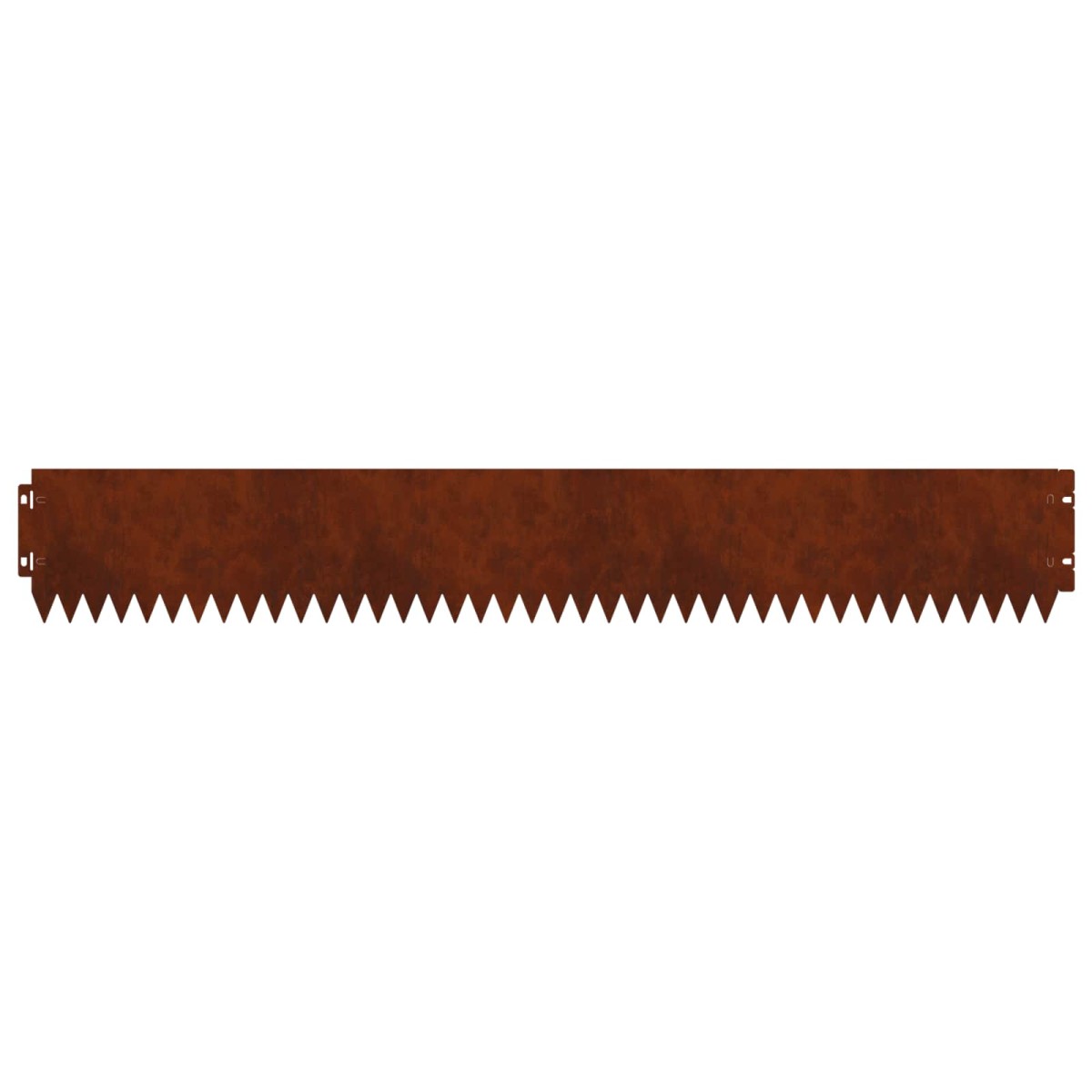 vidaXL Περίγραμμα γκαζόν 10 τμχ. 103 x 15 εκ Ατσάλι Σκ rusty