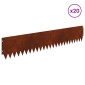vidaXL Περίγραμμα γκαζόν 20 τμχ. 103 x 20 εκ Ατσάλι Σκ rusty