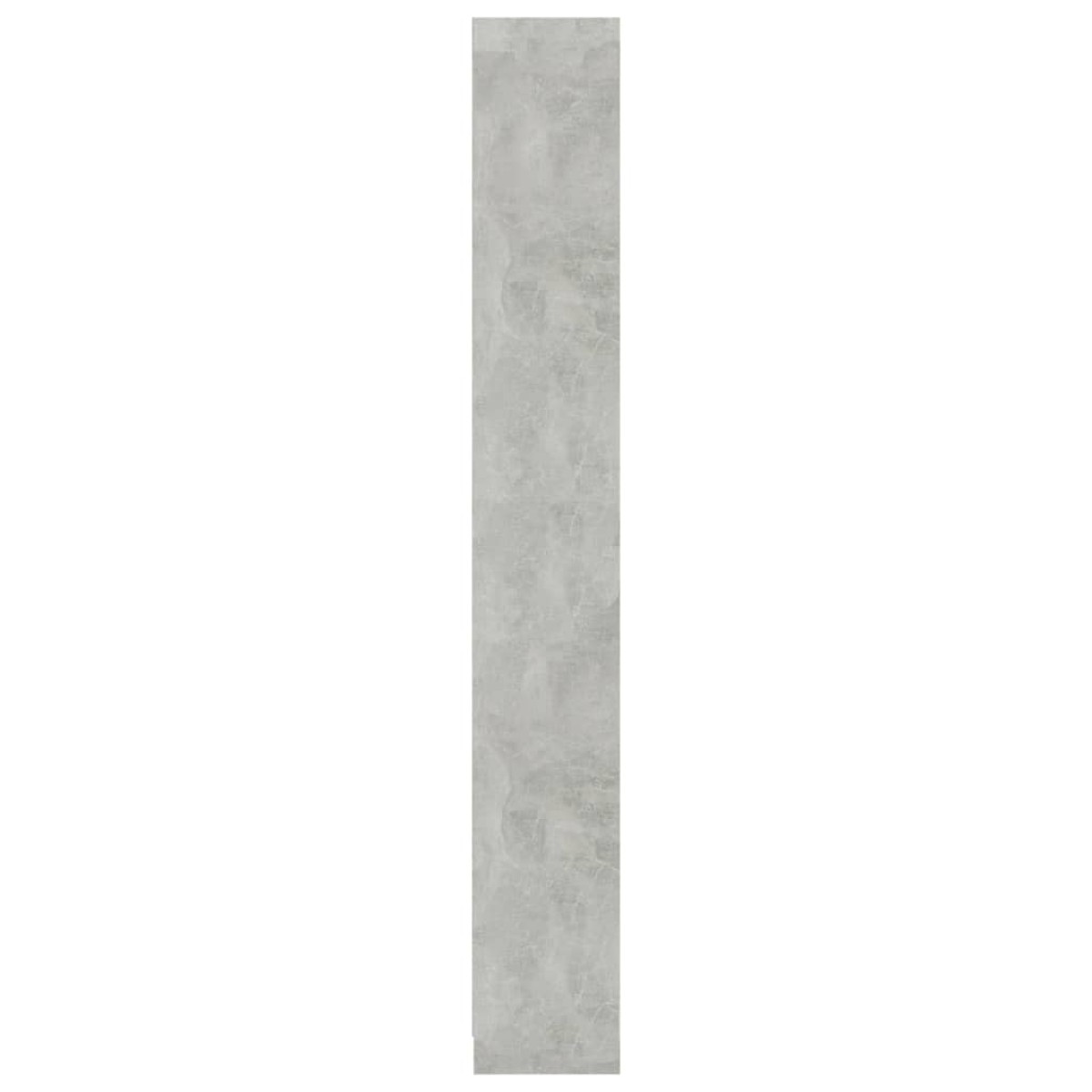 vidaXL Βιβλιοθήκη με 5 Ράφια Γκρι Σκυροδέμ. 40x24x175 εκ. Μοριοσανίδα
