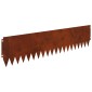 vidaXL Περίγραμμα γκαζόν 10 τμχ. 103 x 25 εκ Ατσάλι Σκ rusty