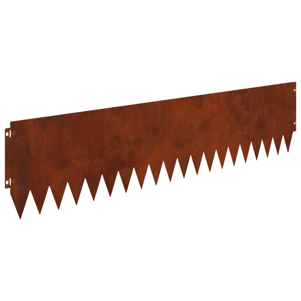 vidaXL Περίγραμμα γκαζόν 20 τμχ. 103 x 25 εκ Ατσάλι Σκ rusty