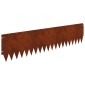vidaXL Περίγραμμα γκαζόν 20 τμχ. 103 x 25 εκ Ατσάλι Σκ rusty