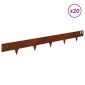 vidaXL Περίγραμμα γκαζόν 20 τμχ. 100 x 12 cm Ατσάλι Σκ rusty