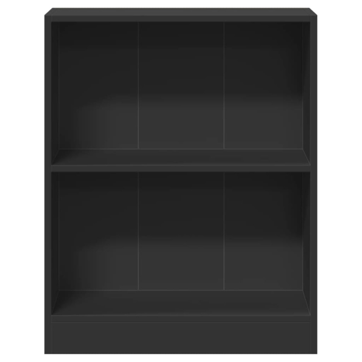 vidaXL Βιβλιοθήκη Μαύρη 60 x 24 x 74,5 εκ. από Επεξεργασμένο Ξύλο