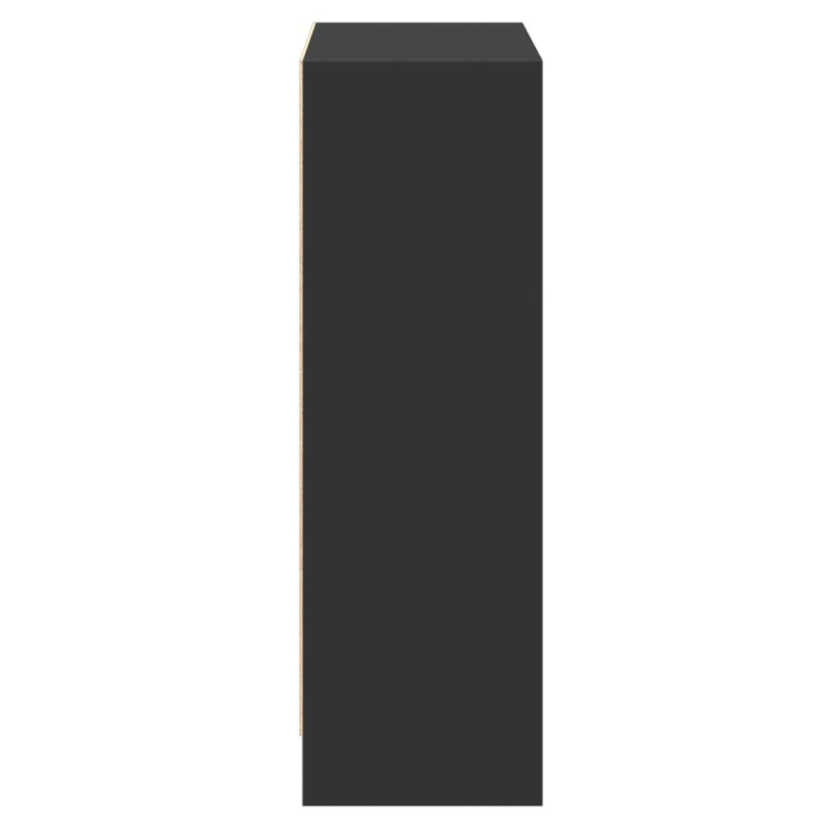 vidaXL Βιβλιοθήκη Μαύρη 60 x 24 x 74,5 εκ. από Επεξεργασμένο Ξύλο