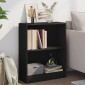 vidaXL Βιβλιοθήκη Μαύρη 60 x 24 x 74,5 εκ. από Επεξεργασμένο Ξύλο
