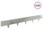 vidaXL Περίγραμμα γκαζόν 10 τμχ. 100 x 15 cm Ατσάλι Ασημί