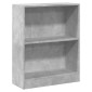 vidaXL Βιβλιοθήκη Γκρι Σκυροδέματος 60x24x74,5 εκ. Επεξεργασμένο Ξύλο