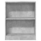vidaXL Βιβλιοθήκη Γκρι Σκυροδέματος 60x24x74,5 εκ. Επεξεργασμένο Ξύλο