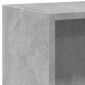 vidaXL Βιβλιοθήκη Γκρι Σκυροδέματος 60x24x74,5 εκ. Επεξεργασμένο Ξύλο