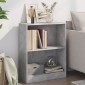 vidaXL Βιβλιοθήκη Γκρι Σκυροδέματος 60x24x74,5 εκ. Επεξεργασμένο Ξύλο