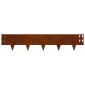 vidaXL Περίγραμμα γκαζόν 10 τμχ. 100 x 20 cm Ατσάλι Σκ rusty