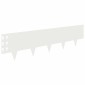 vidaXL Περίγραμμα γκαζόν 30 τμχ. 100 x 25 cm Ατσάλι Λευκό