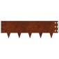 vidaXL Περίγραμμα γκαζόν 10 τμχ. 100 x 30 cm Ατσάλι Σκ rusty