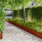 vidaXL Περίγραμμα γκαζόν 10 τμχ. 100 x 30 cm Ατσάλι Σκ rusty