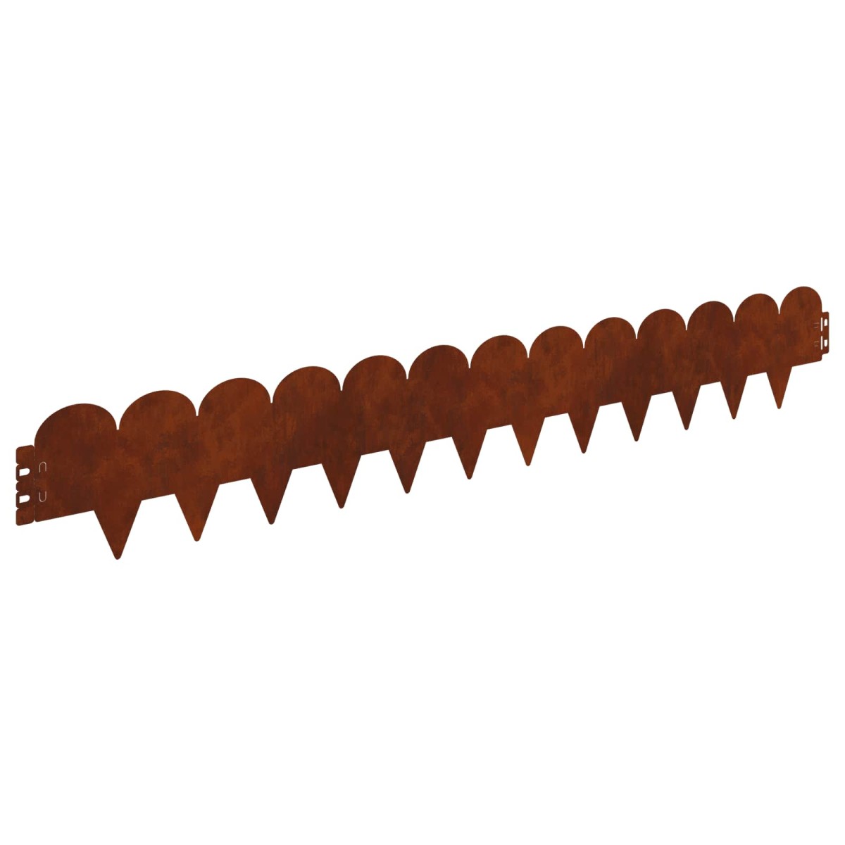 vidaXL Περίγραμμα γκαζόν 30 τμχ. 103 x 15 εκ Ατσάλι Σκ rusty