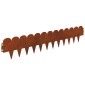 vidaXL Περίγραμμα γκαζόν 20 τμχ. 103 x 20 εκ Ατσάλι Σκ rusty