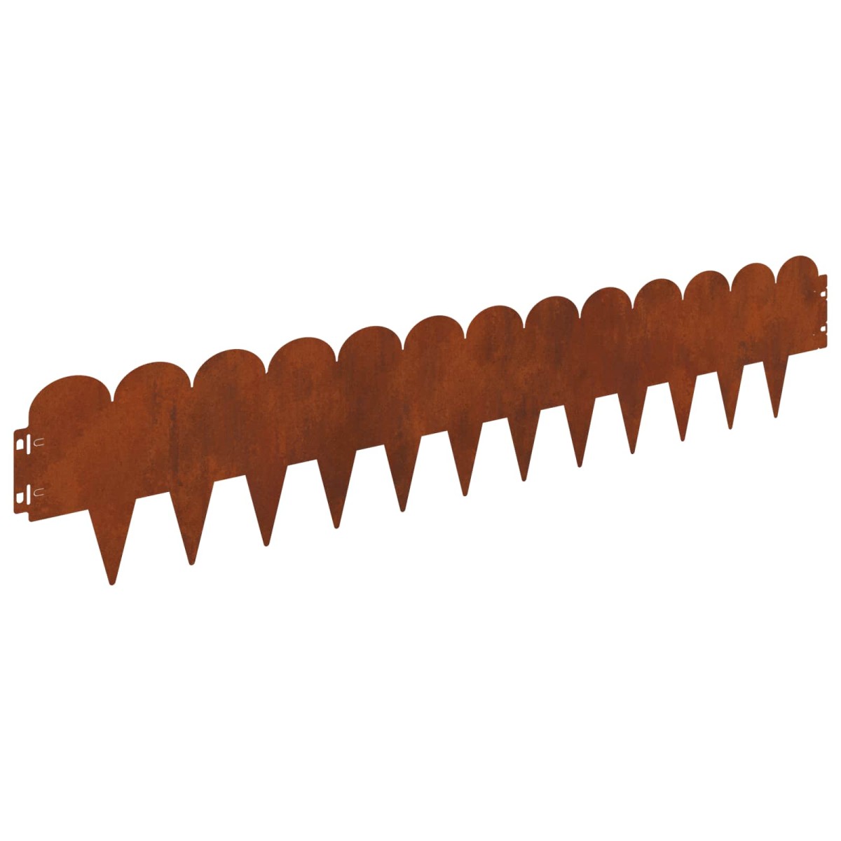 vidaXL Περίγραμμα γκαζόν 30 τμχ. 103 x 20 εκ Ατσάλι Σκ rusty
