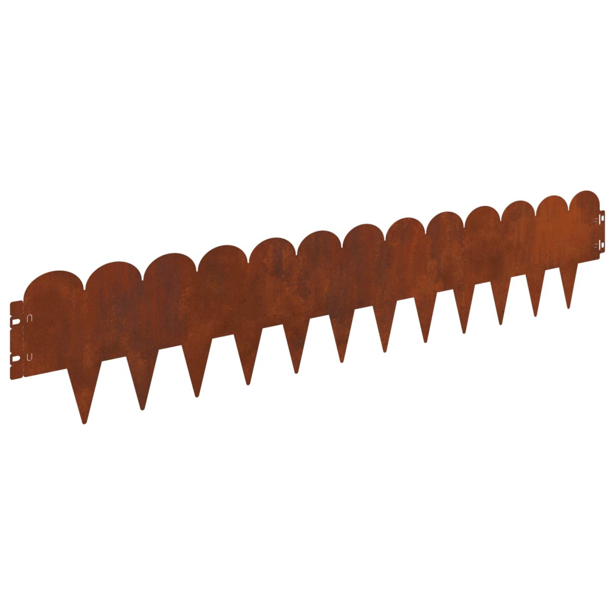 vidaXL Περίγραμμα γκαζόν 30 τμχ. 103 x 20 εκ Ατσάλι Σκ rusty