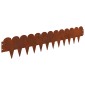vidaXL Περίγραμμα γκαζόν 30 τμχ. 103 x 20 εκ Ατσάλι Σκ rusty