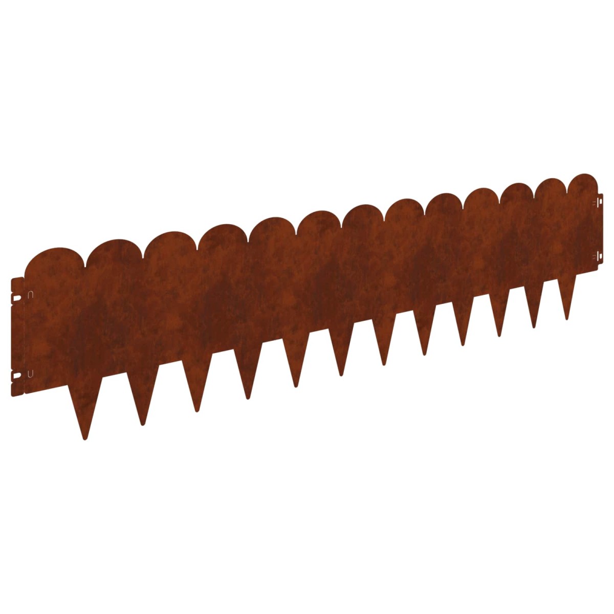 vidaXL Περίγραμμα γκαζόν 30 τμχ. 103 x 25 εκ Ατσάλι Σκ rusty