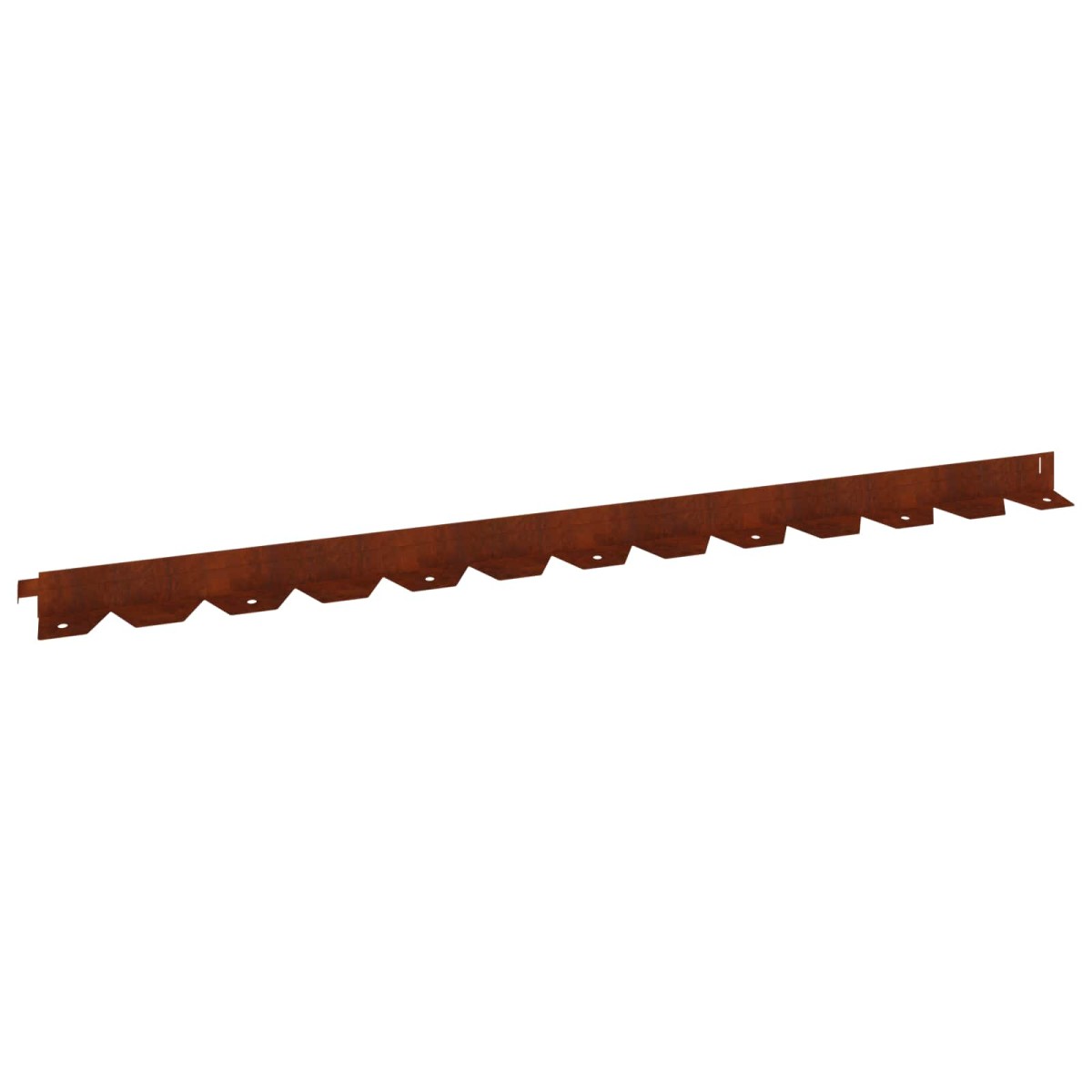 vidaXL Περίγραμμα γκαζόν 50 τμχ. 102 x 4 x 4 εκ. Ατσάλι Σκ rusty