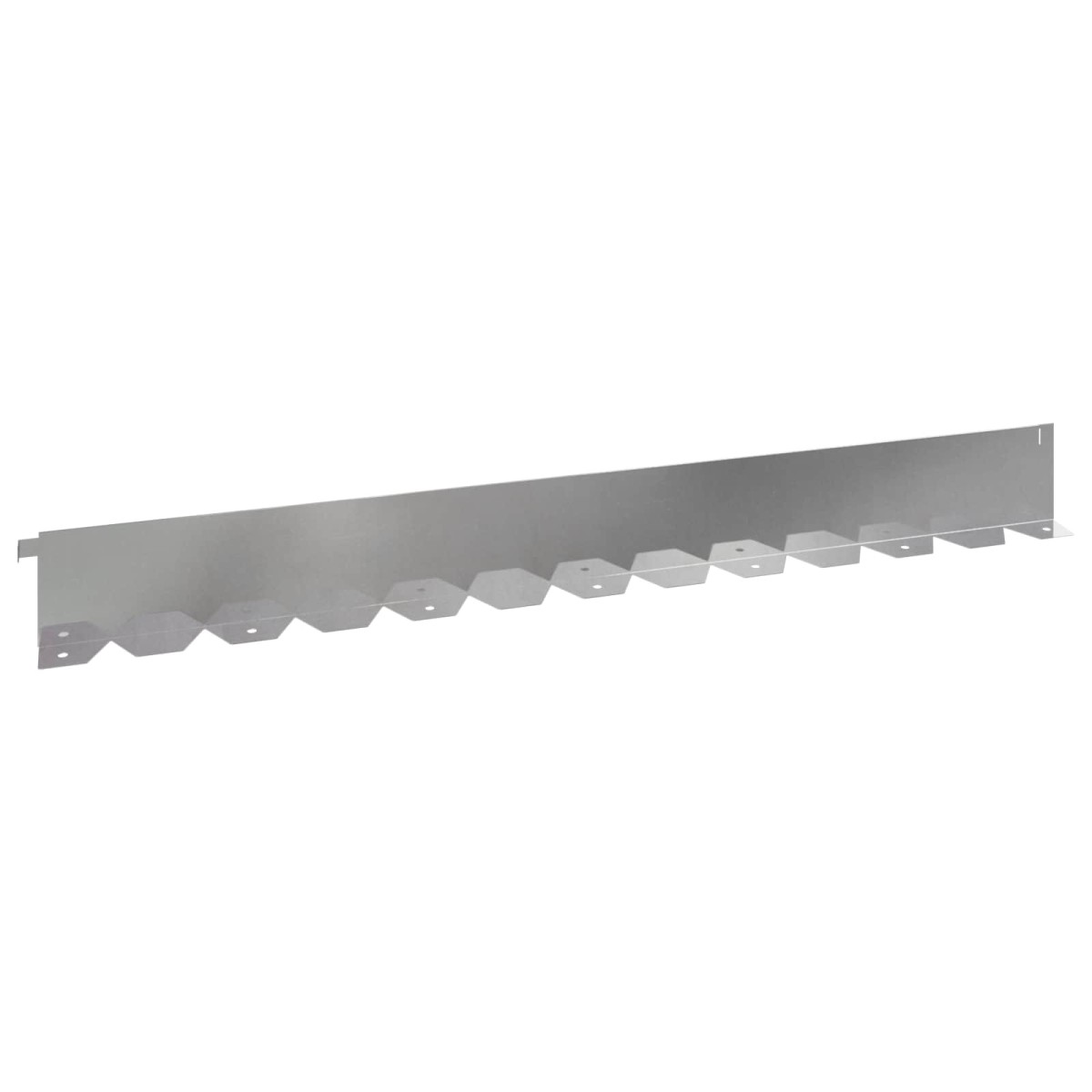 vidaXL Περίγραμμα γκαζόν 30 τμχ. 102 x 10 x 4 εκ. Ατσάλι Ασημί