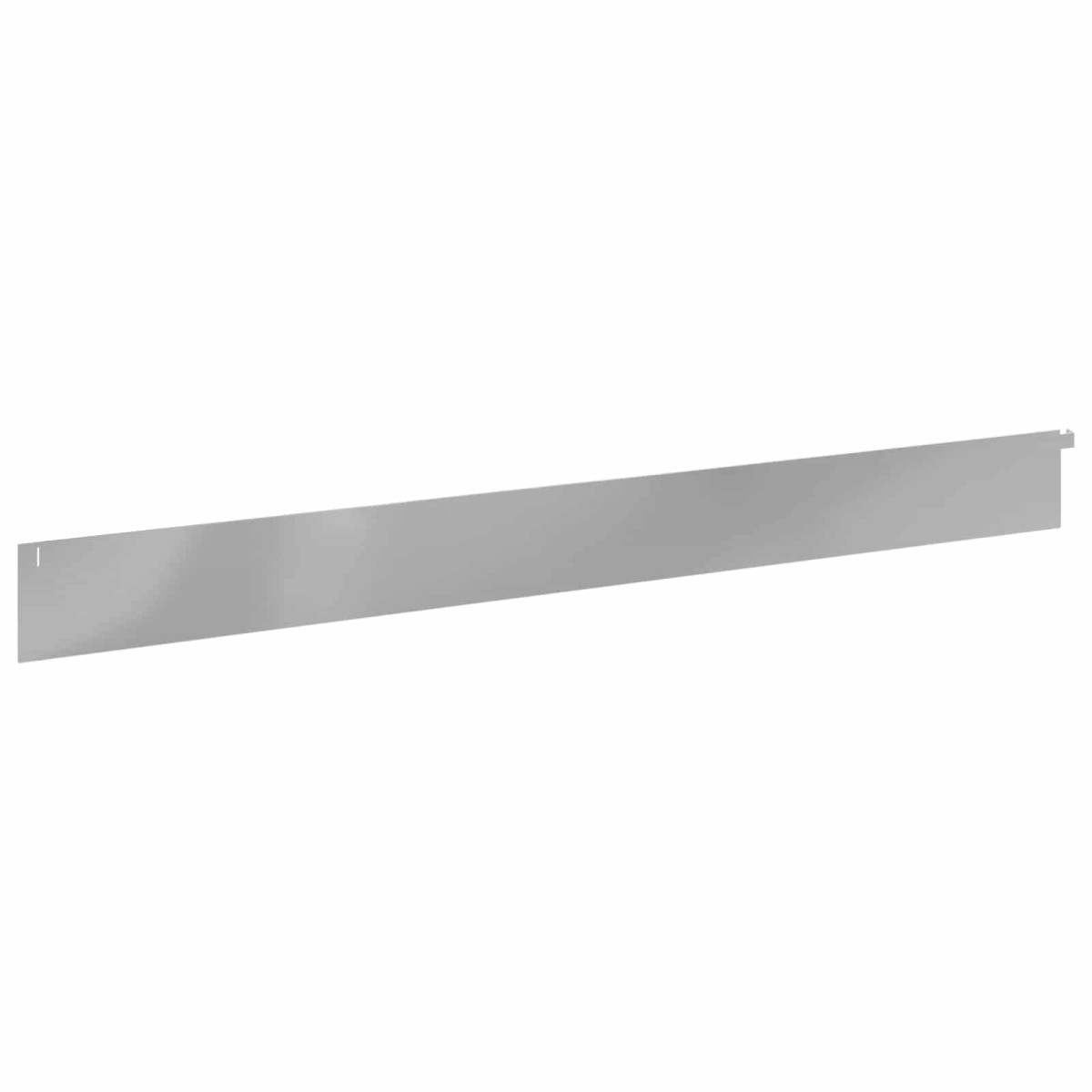vidaXL Περίγραμμα γκαζόν 10 τμχ. 102 x 10 x 4 εκ. Ατσάλι Ασημί