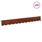 vidaXL Περίγραμμα γκαζόν 10 τμχ. 102 x 10 x 4 εκ. Ατσάλι Σκ rusty