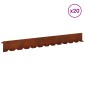vidaXL Περίγραμμα γκαζόν 20 τμχ. 102 x 10 x 4 εκ. Ατσάλι Σκ rusty