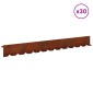 vidaXL Περίγραμμα γκαζόν 30 τμχ. 102 x 10 x 4 εκ. Ατσάλι Σκ rusty