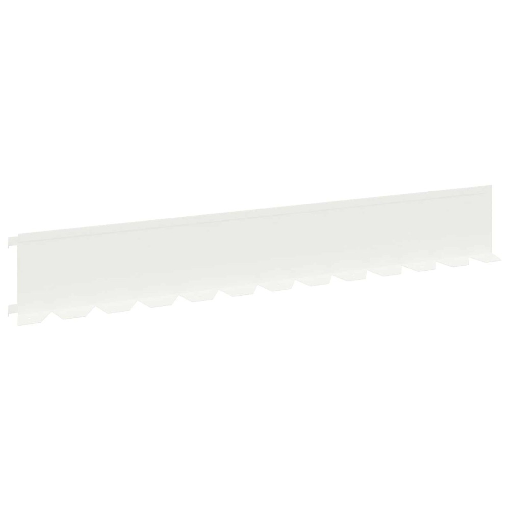 vidaXL Περίγραμμα γκαζόν 30 τμχ. 102 x 15 x 4 εκ. Ατσάλι Λευκό