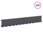 vidaXL Περίγραμμα γκαζόν 10 τμχ. 102 x 15 x 4 εκ. Ατσάλι Ανθρακί